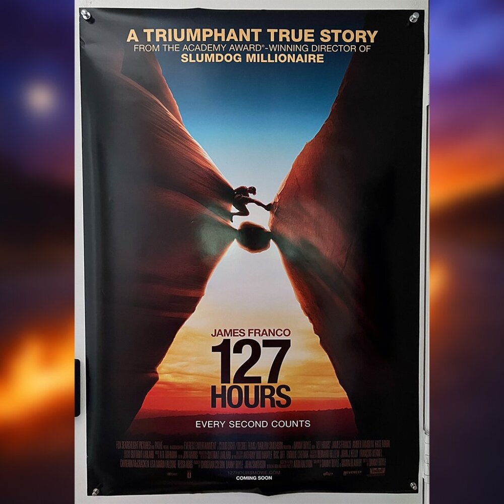 127 HOURS (2010) - ORIGINAL DOUBLE SIDED MOVIE POSTER
